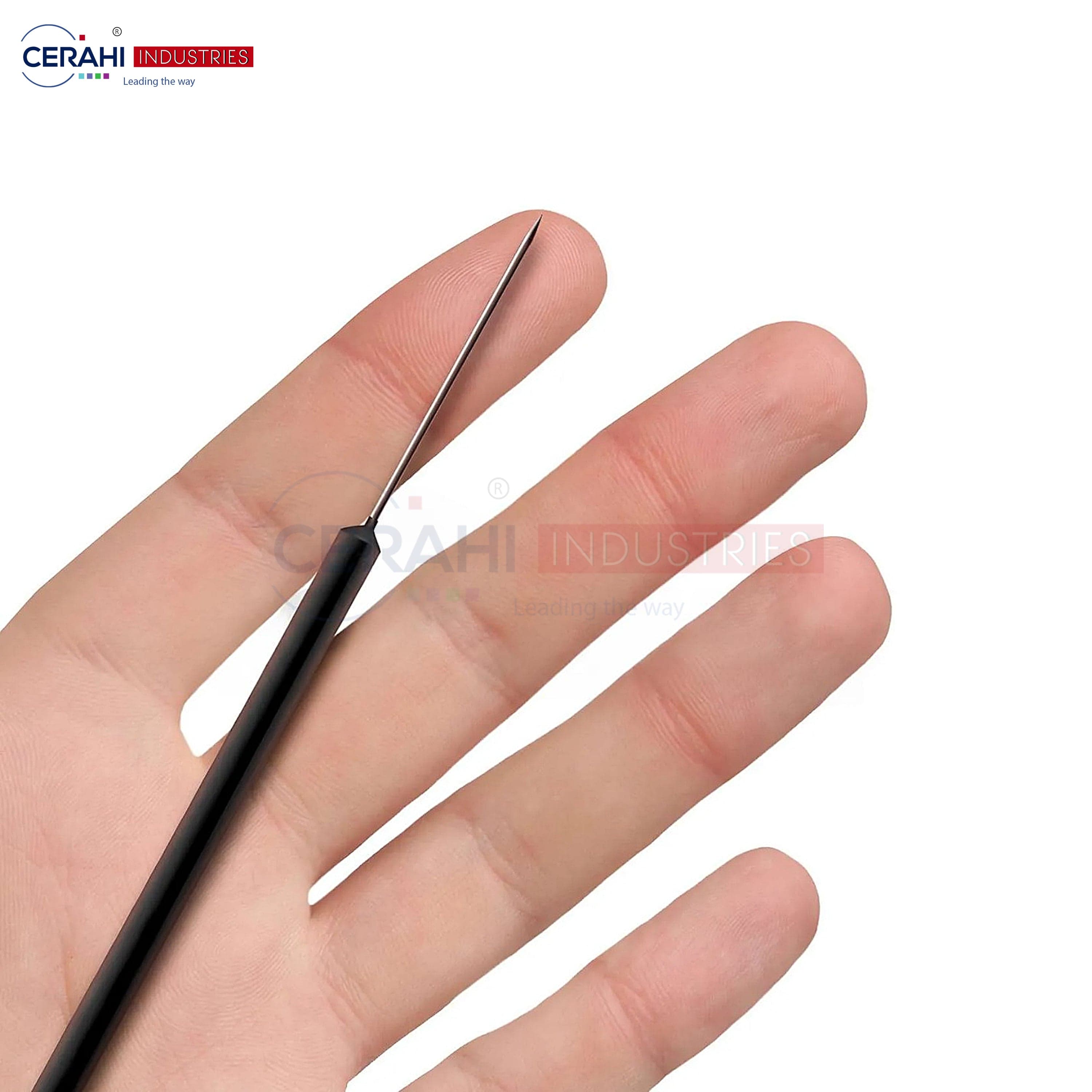 Buy High Quality 10 Pcs Dissecting Teasing Needles Straight with Black Plastic Handles