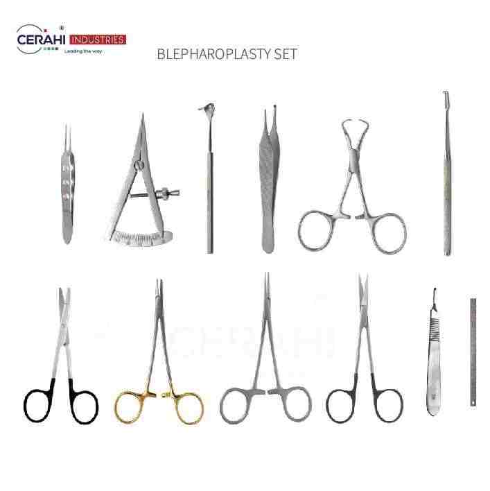 Get Blepharoplasty Surgery Instrument Sets Durable and High Quality by Cerahi Industries