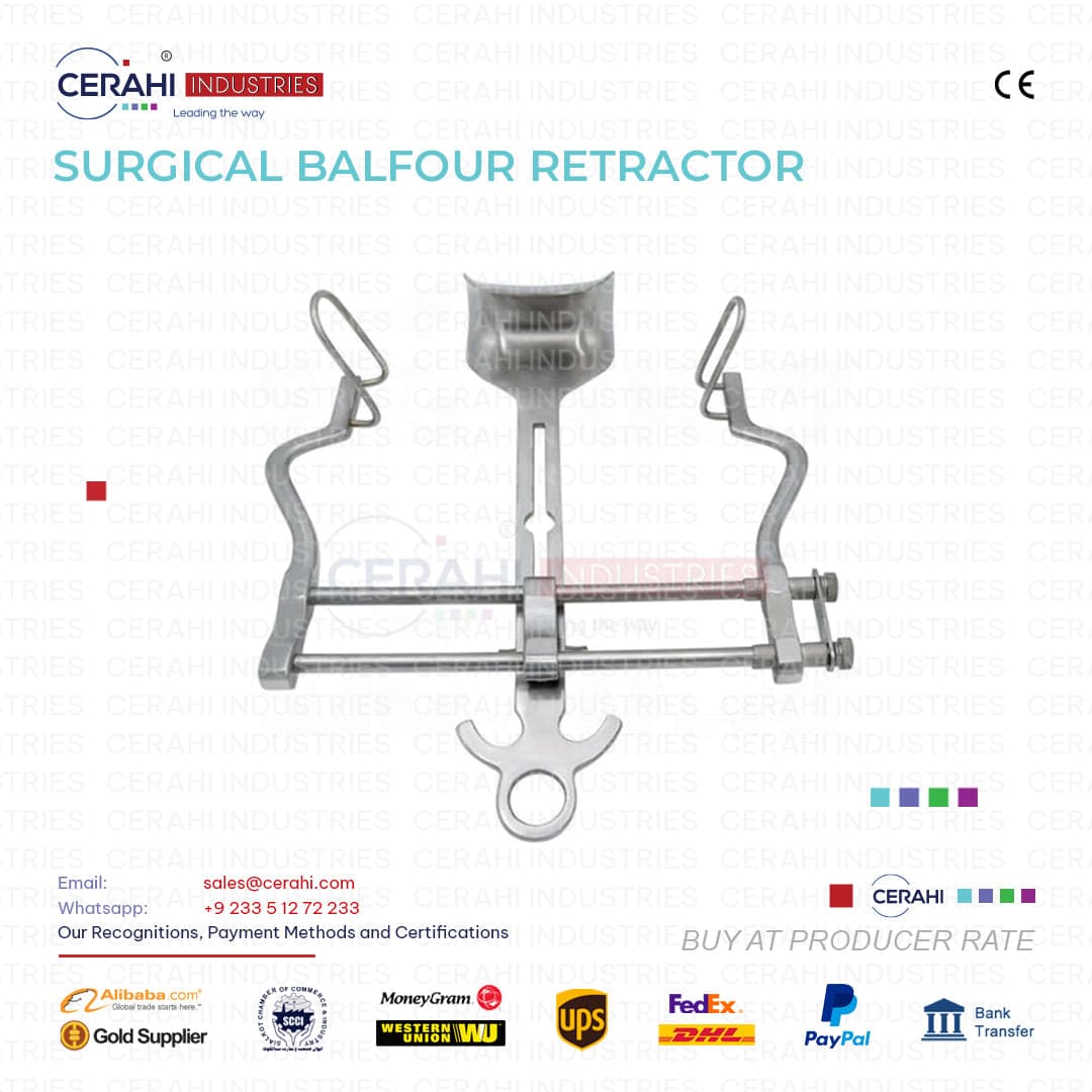 Premium Surgical Balfour Retractor High Quality Stainless Steel for Reliable Procedures