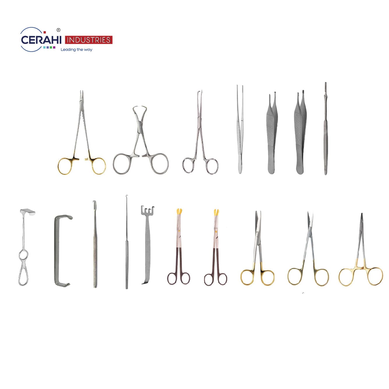 Buy 19 Plastic Surgery Forehead Set High Quality and Durable Instruments by Cerahi Industries