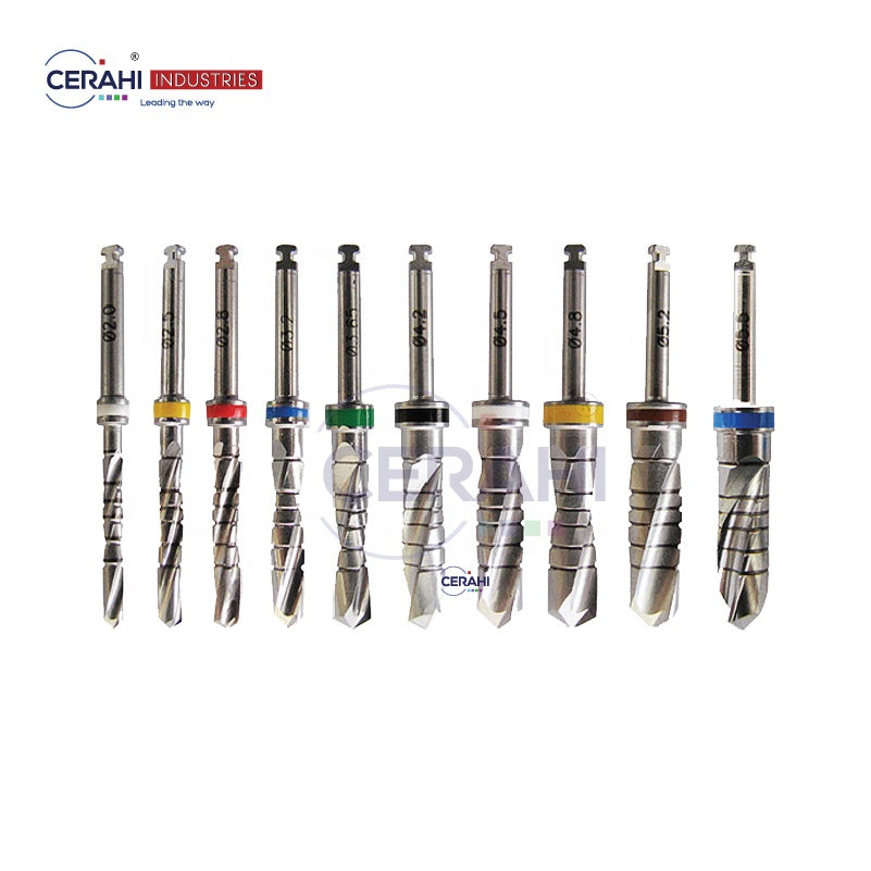 GERMAN QUALITY DENTAL IMPLANT EXTERNAL IRRIGATION TWIST DRILLS BUR 1.2 MM 5.5 MM SHORT EXTERNAL IRRIGATION TWIST DRILL KIT
