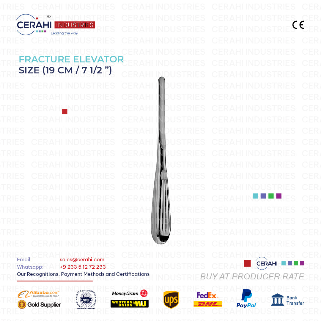 Fracture Elevator 19CM 7 1/2 Titanium Surgical Instrument
