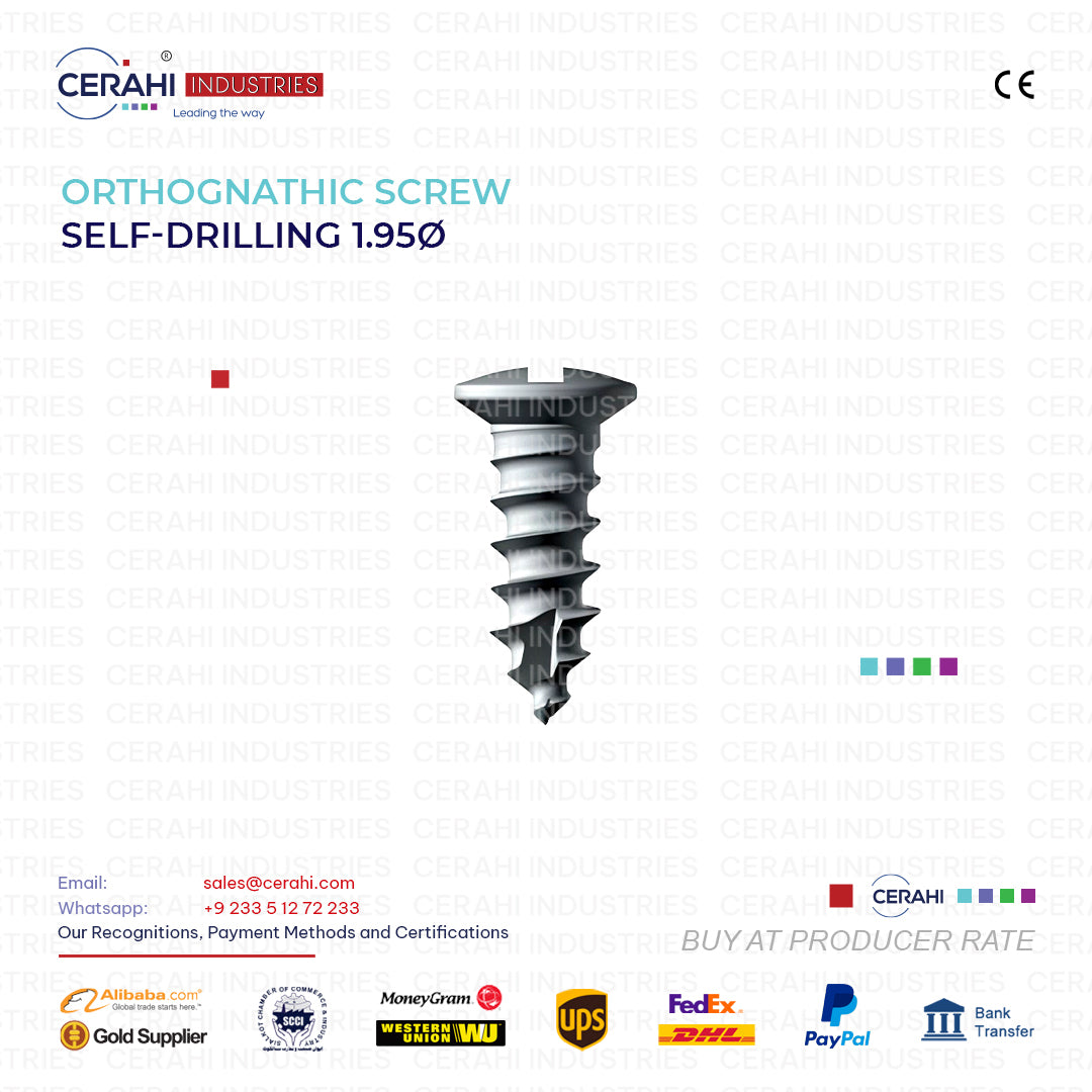 Maxillofacial Orthognathic Screw Self Drilling 1.95Ø