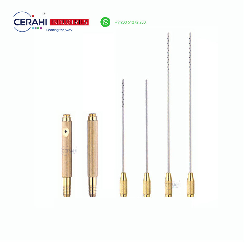 Best Seller Liposuction Abdomen and Saddlebag Cannula Set 22 holes 30 holes CE ISO