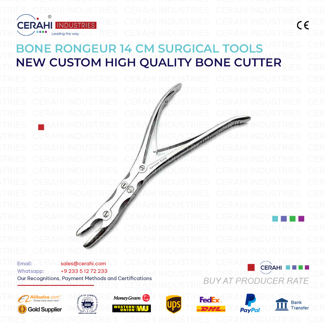 Bone Rongeur 14cm | Surgical Bone Cutter Instrument