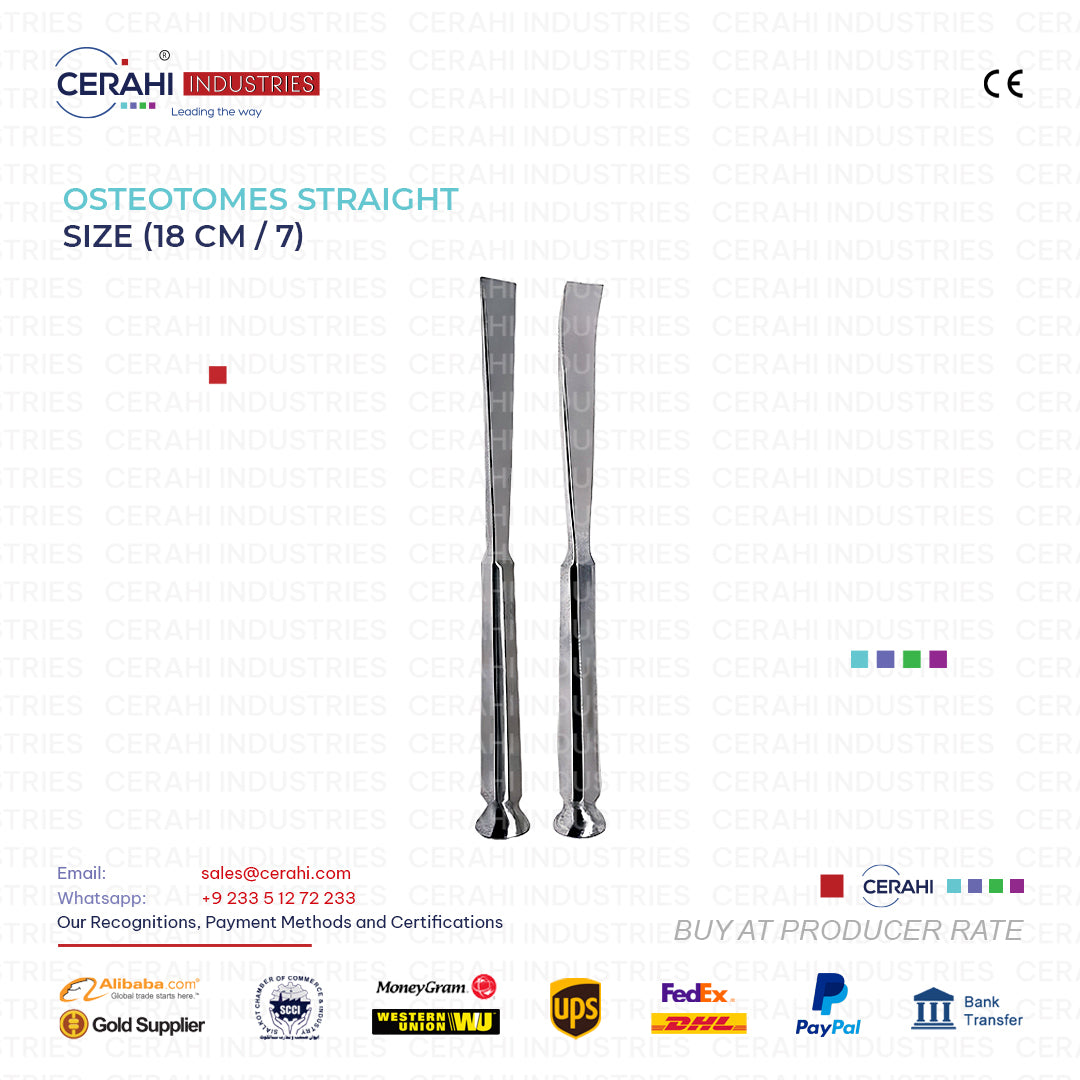 Straight Osteotome 18CM Maxillofacial Surgical Instrument