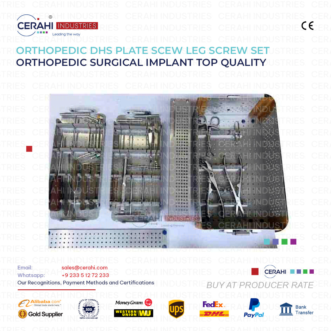 DHS DCS Surgical Leg Plate Screw Implant Set | Cerahi