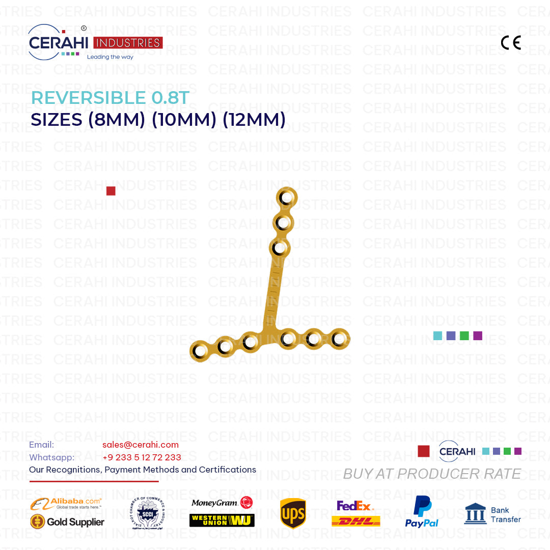 Reversible 0.8T Plates in Sizes 8MM 10MM and 12MM | Cerahi